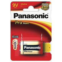 PANASONIC - Piles Alcaline Pro Power 9V-6LR61 X 1