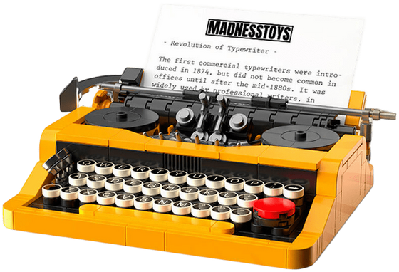 POP SERIES - Kit de Construction - Machine à Ecrire 1980 - 254pc