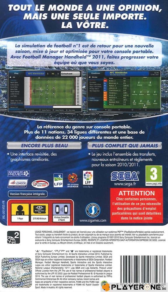 Football Manager Handheld 2011 (FR)