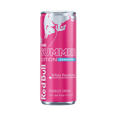 Red Bull Energy Drink The Summer Edition Sugarfree White Peach