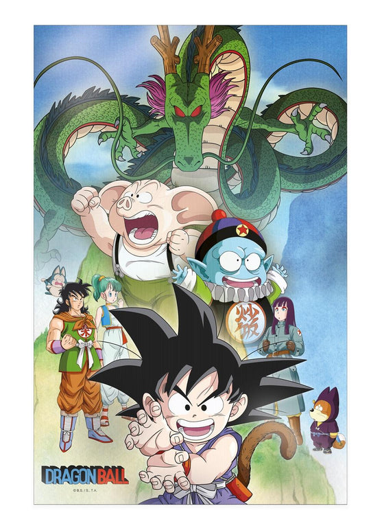 DRAGON BALL - Shenron & Héros - Poster 3D - 58x38cm