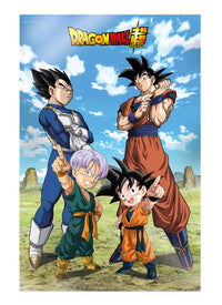 DRAGON BALL SUPER - Famille - Poster 3D - 58x38cm