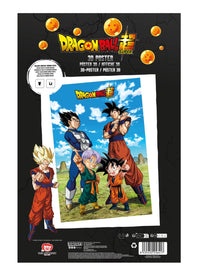 DRAGON BALL SUPER - Famille - Poster 3D - 58x38cm
