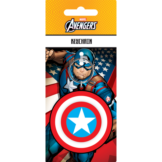 CAPTAIN AMERCA - Bouclier - Porte-clés 3D 'Spinner'