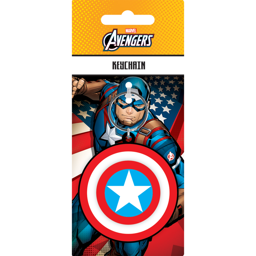 CAPTAIN AMERCA - Bouclier - Porte-clés 3D 'Spinner'