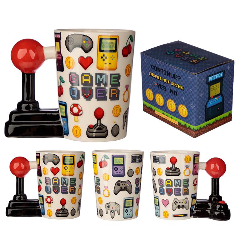 GAME OVER - Joystick & Pixels - Mug avec Anse 3D 400ml