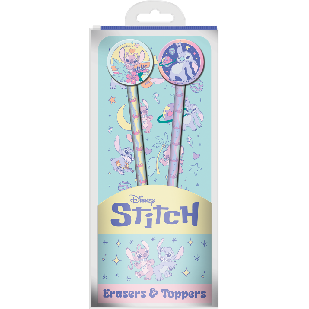 STITCH & ANGEL - Space Rocks - Set de 2 Crayons avec des Toppers