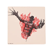 LES GRIFFES DE LA NUIT - Freddy on Fire- Sous Verre Carré en Céramique