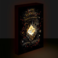 HARRY POTTER - Carte du Maraudeur - Canvas Lumineux 40X30 Cm