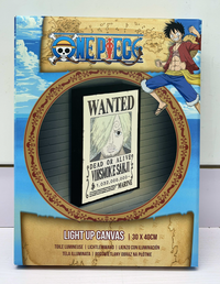 ONE PIECE - Sanji Wanted - Canvas Lumineux 40X30 Cm