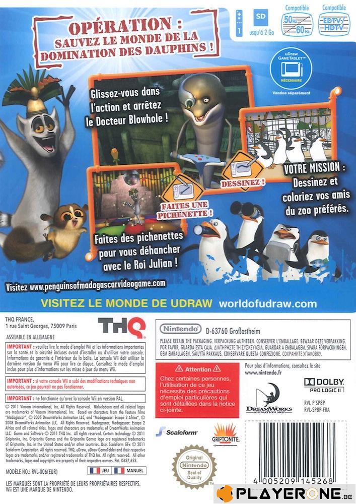 Les Pingouins de Madagascar : Le Docteur Blowhole est de retour uDRAW