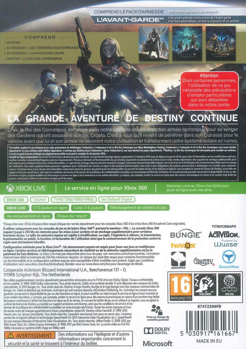 Destiny : The Taken King Legendary Edition