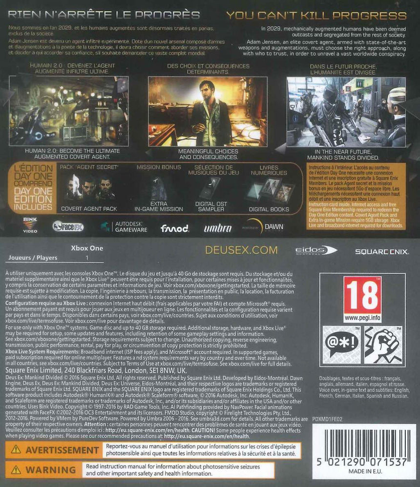 Deus Ex - Mankind Divided - Day One Edition