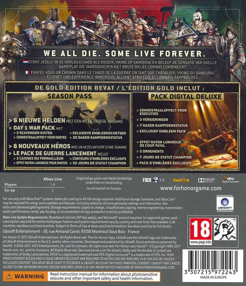 For Honor Gold Edition