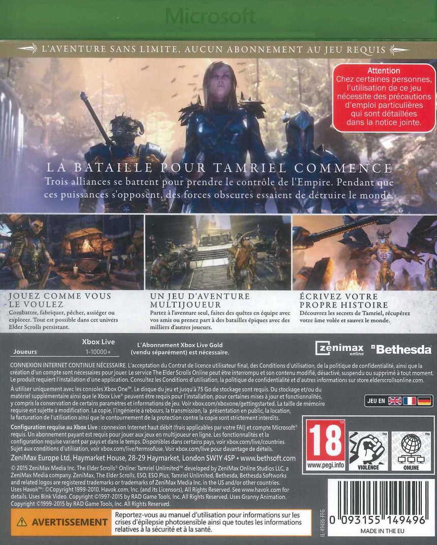 The Elder Scrolls Online - Tamriel Unlimited Edition