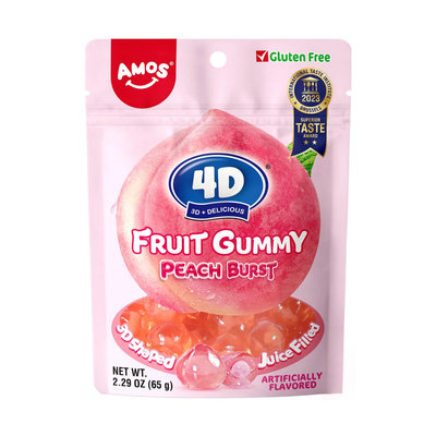 Amos 4D Fruit Gummy Peach