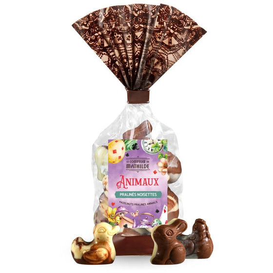 Animaux pralinés noisettes - 150g