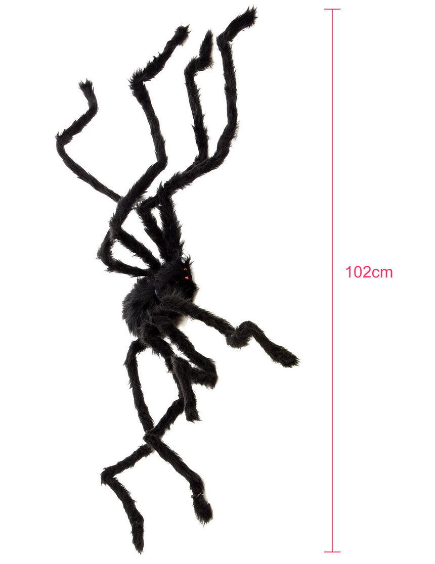 Araignée velue Halloween 150 cm