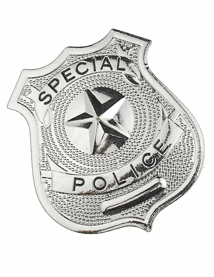 Badge de policier métal adulte