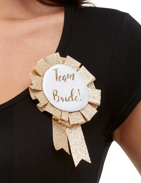 Badge Team Bride doré