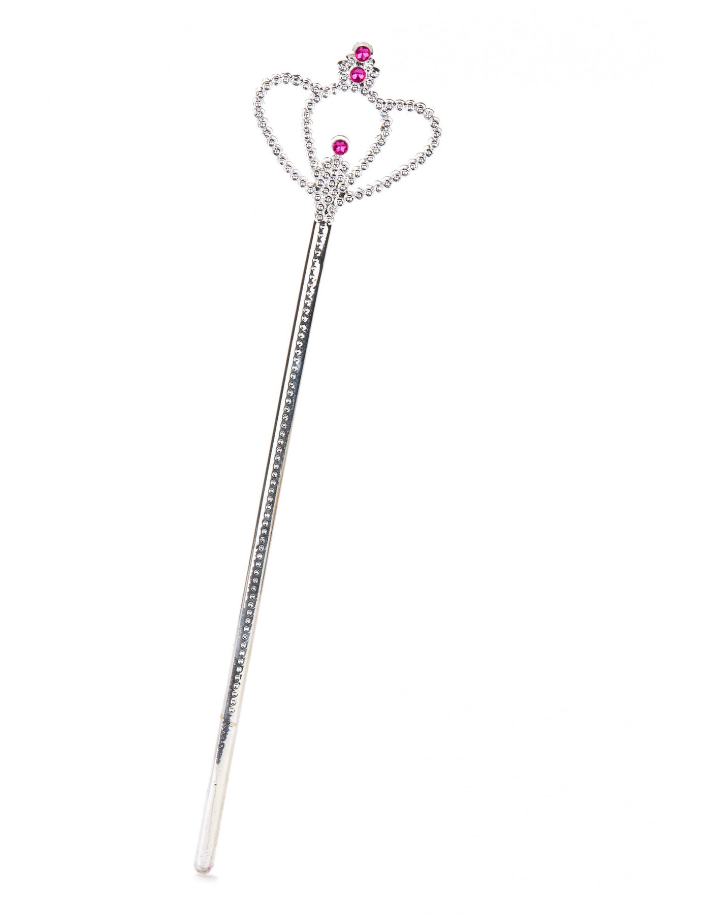 Baguette princesse diamant argentée adulte et enfant