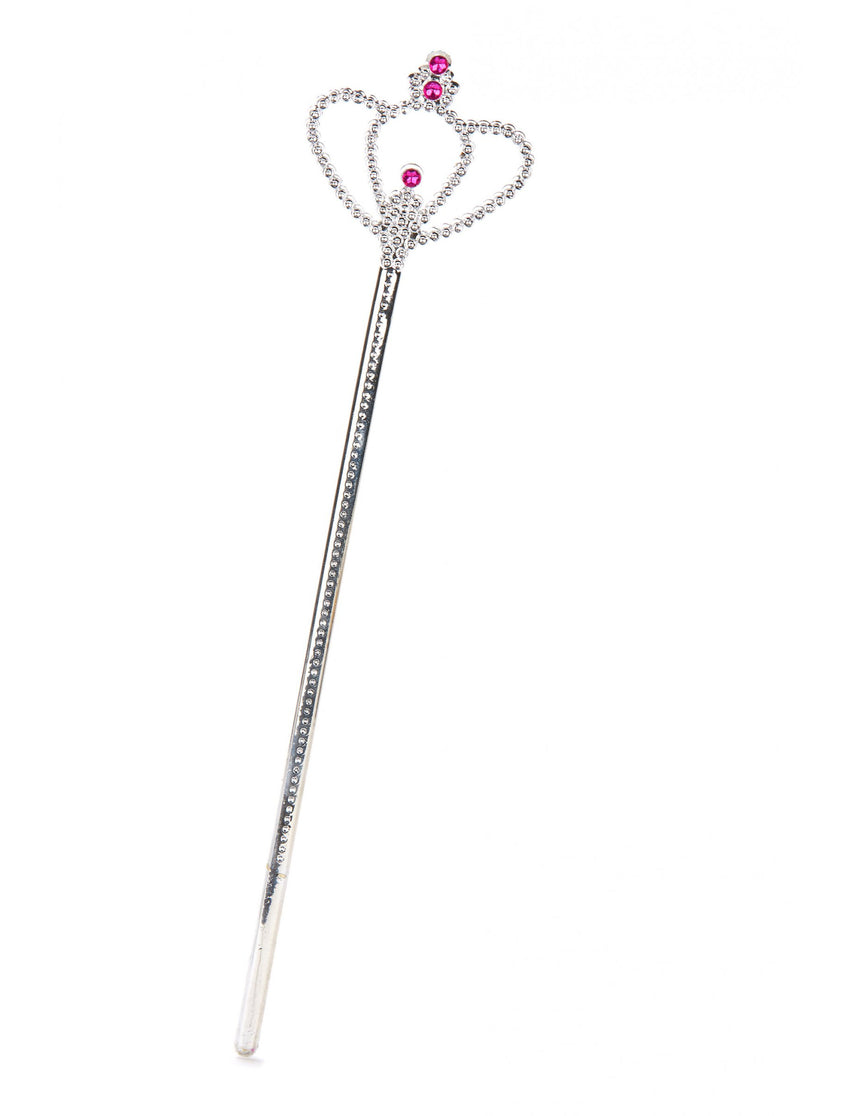 Baguette princesse diamant argentée adulte et enfant