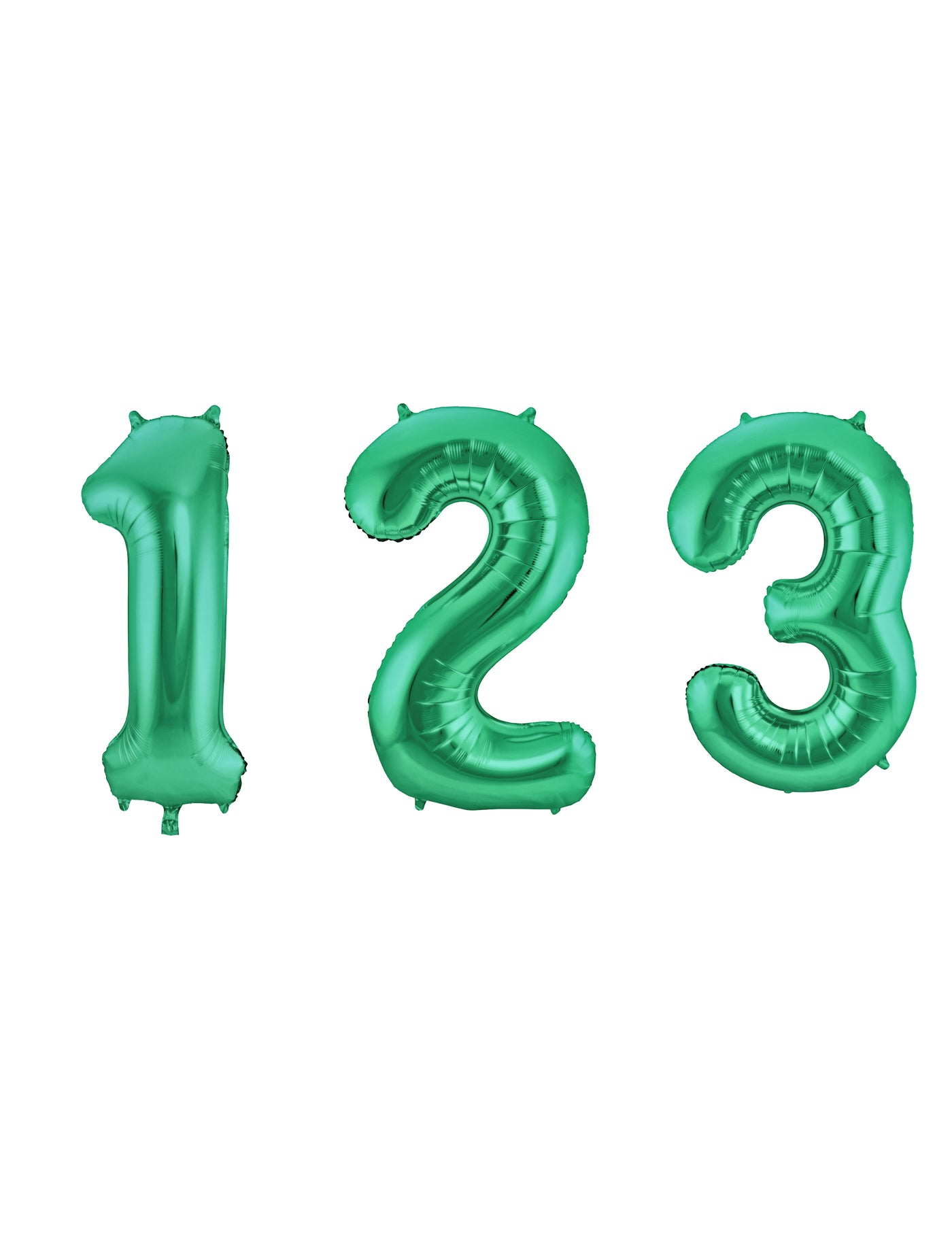 Ballon aluminium vert métallique chiffre 86 cm