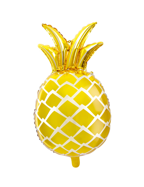 Ballon aluminium ananas doré 48 x 67 cm