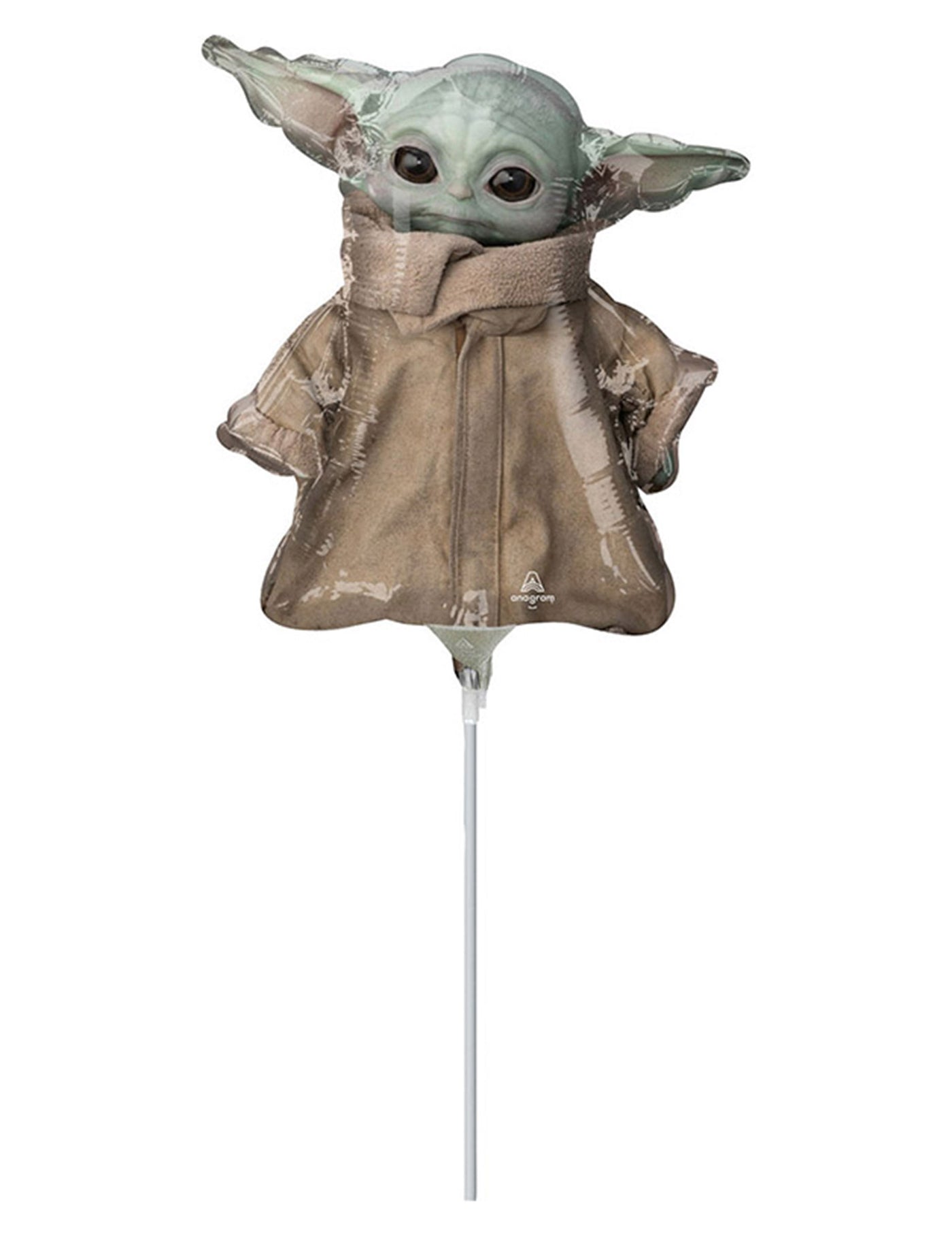 Ballon aluminium bébé Yoda The mandalorian 23 cm