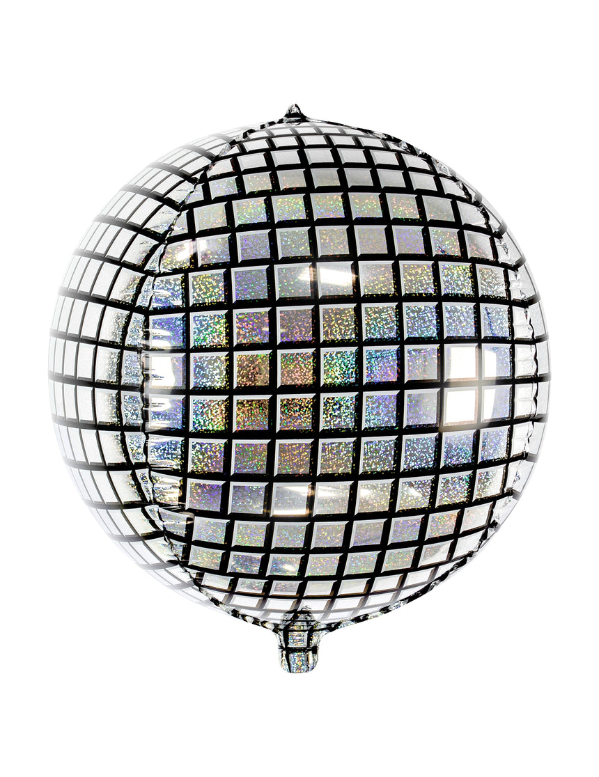 Ballon aluminium boule à facettes disco 40 cm