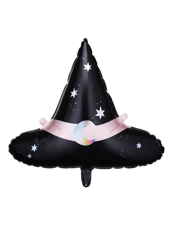 Ballon aluminium chapeau de sorcière 66 x 57 cm
