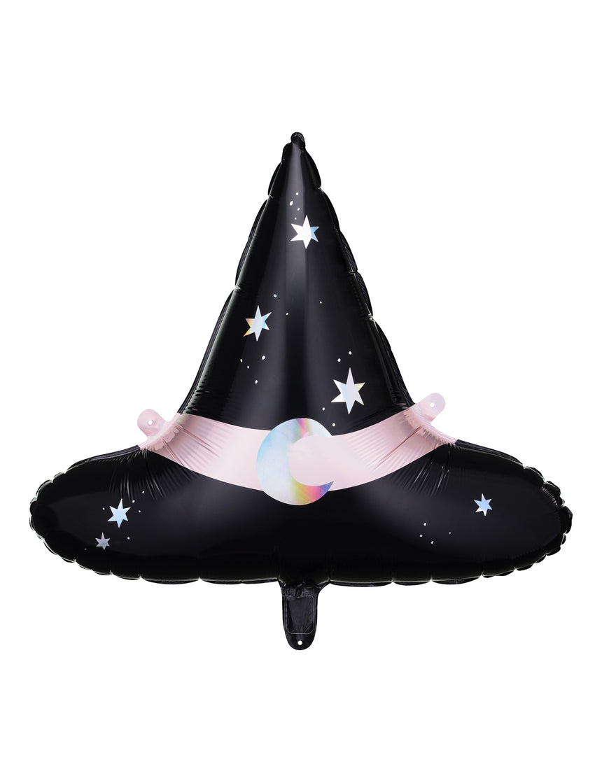 Ballon aluminium chapeau de sorcière 66 x 57 cm