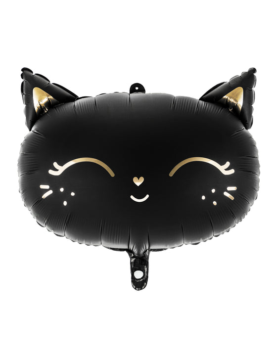 Ballon aluminium chat noir 48 x 36 cm pour Halloween
