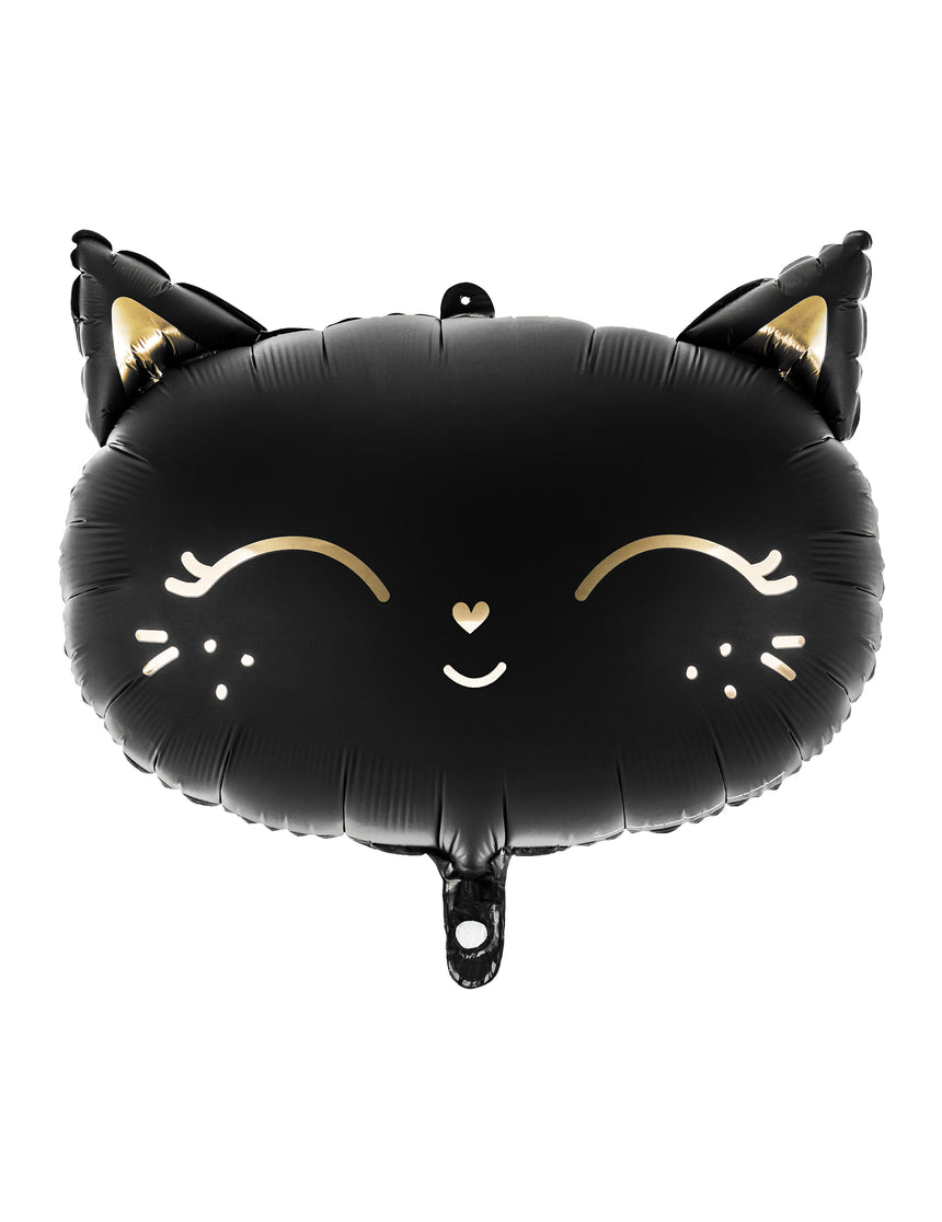 Ballon aluminium chat noir 48 x 36 cm pour Halloween
