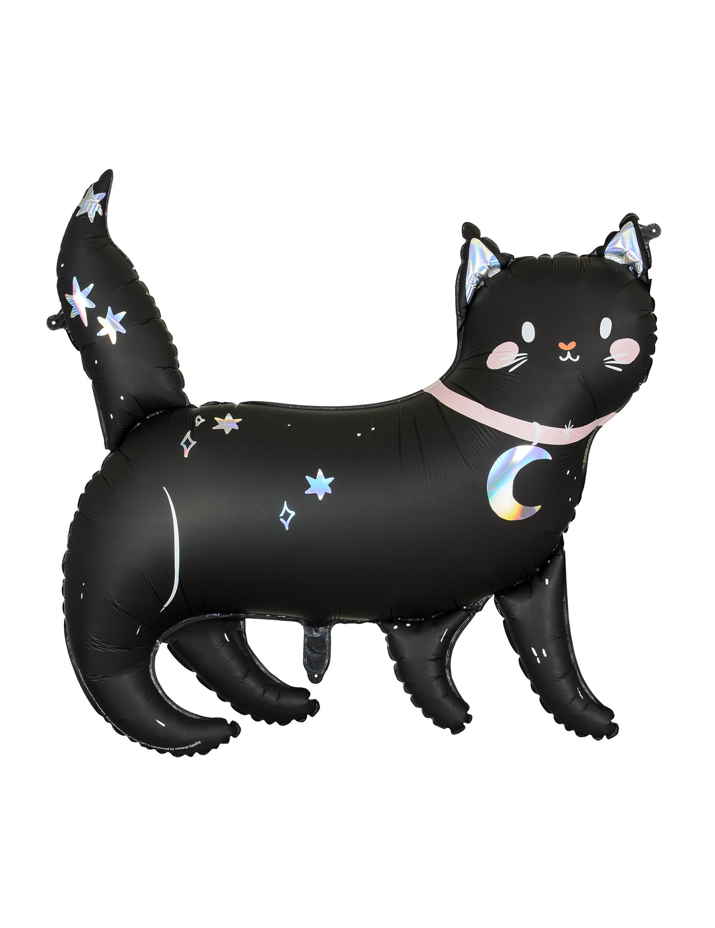 Ballon aluminium chat noir Halloween 96 x 95 cm
