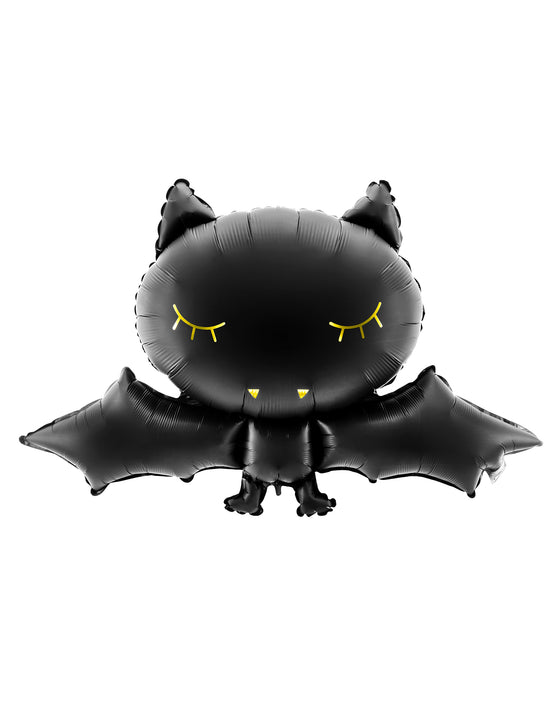 Ballon aluminium chauve souris noire 80 x 52 cm