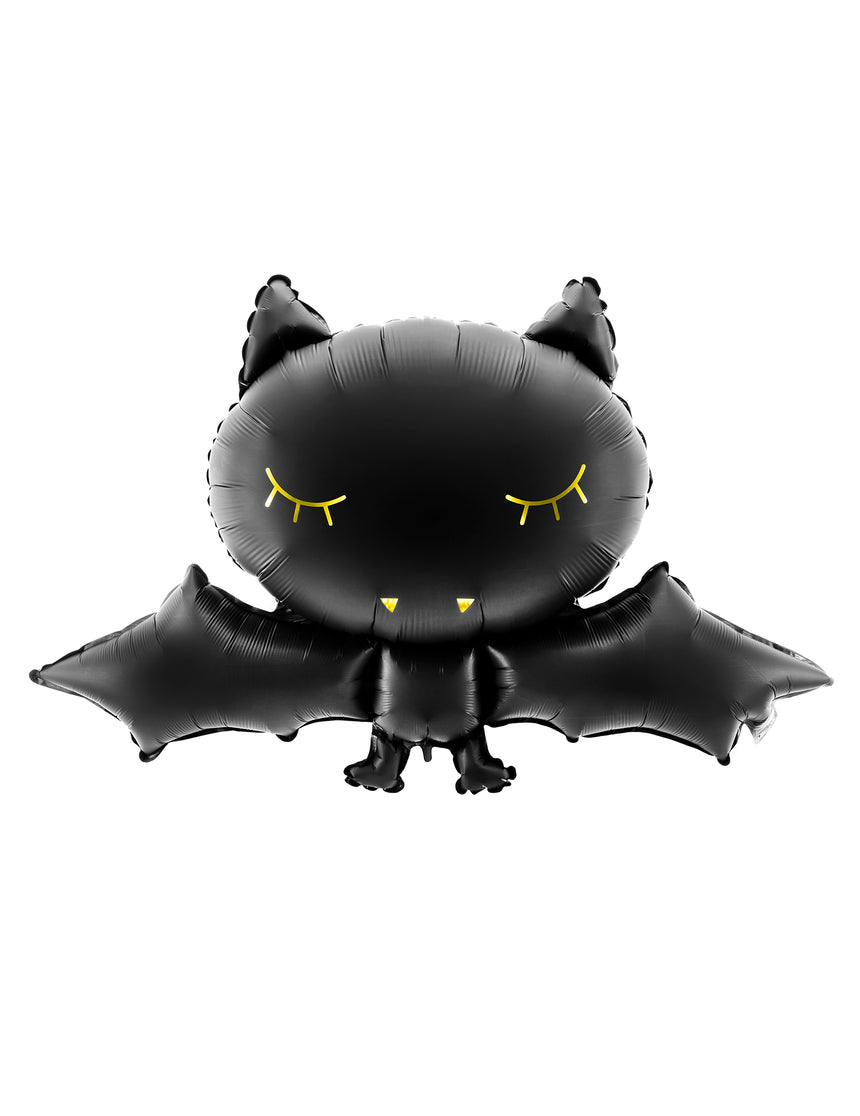 Ballon aluminium chauve souris noire 80 x 52 cm