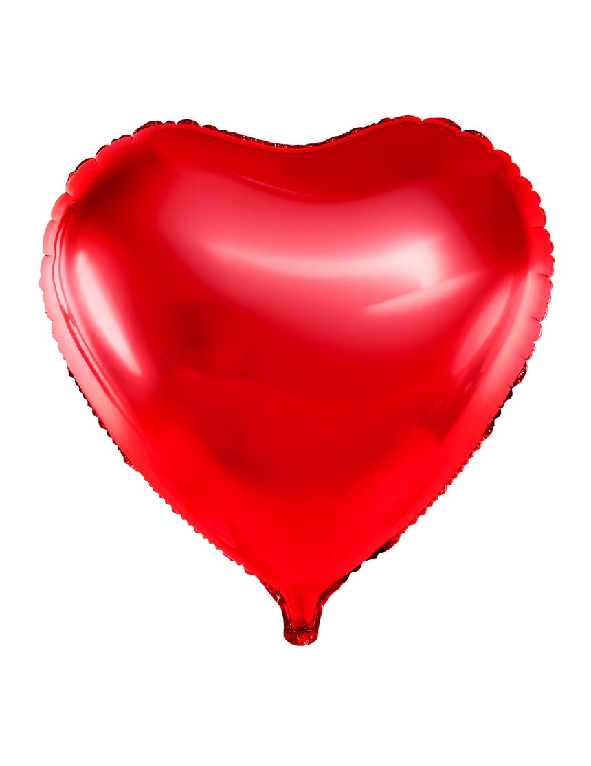 Ballon aluminium coeur rouge 45  cm