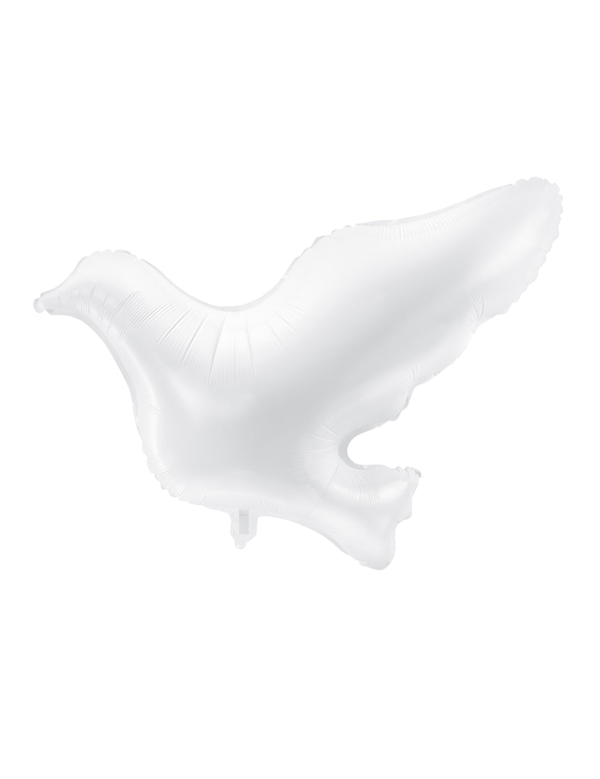 Ballon aluminium colombe blanche 77 x 66 cm