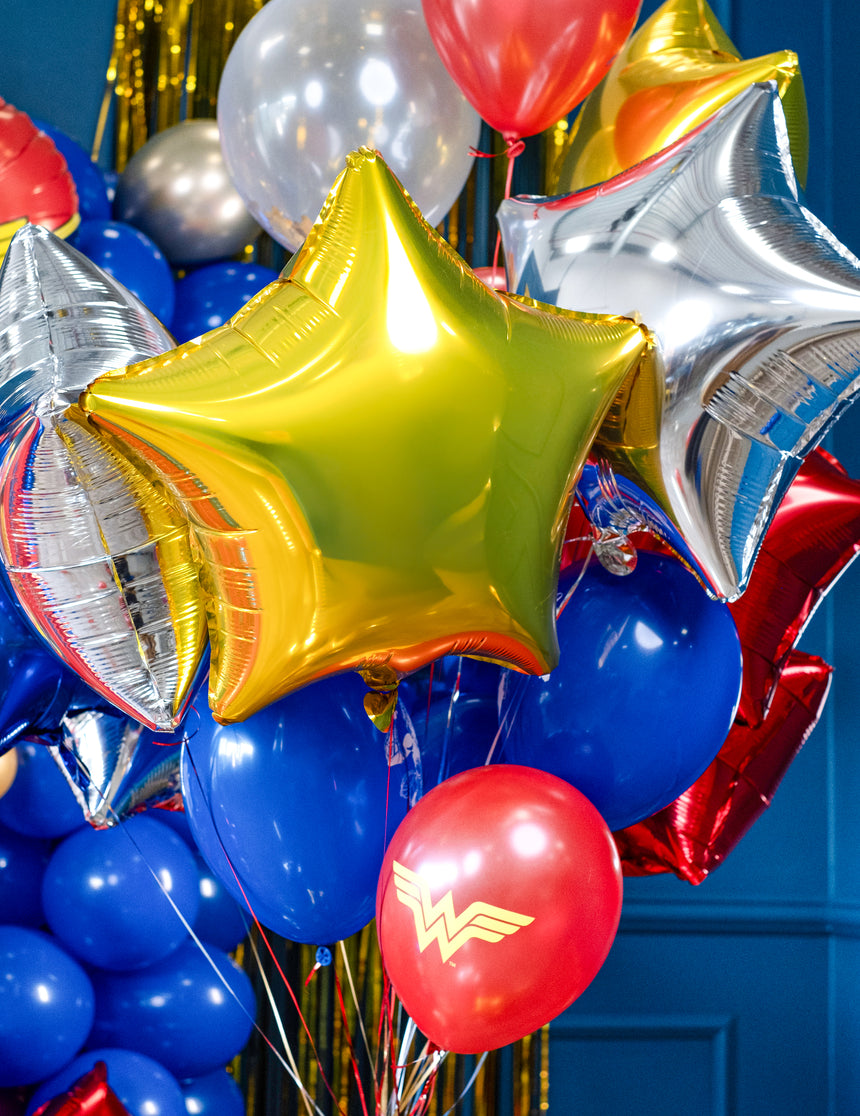 Ballon aluminium étoile dorée 45 cm