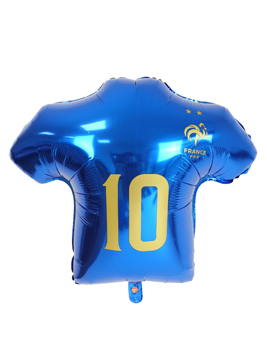 Ballon aluminium FFF en forme de maillot 60 cm