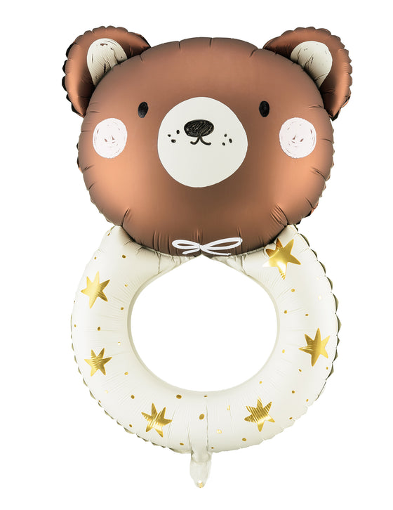Ballon aluminium hochet petit ours 61 x 88 cm