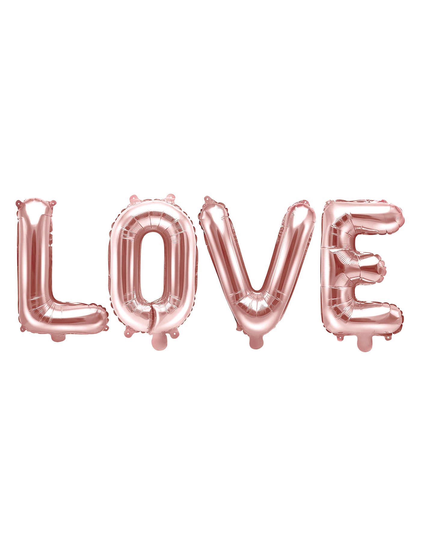 Ballon aluminium lettres LOVE rose gold 140 x 35 cm
