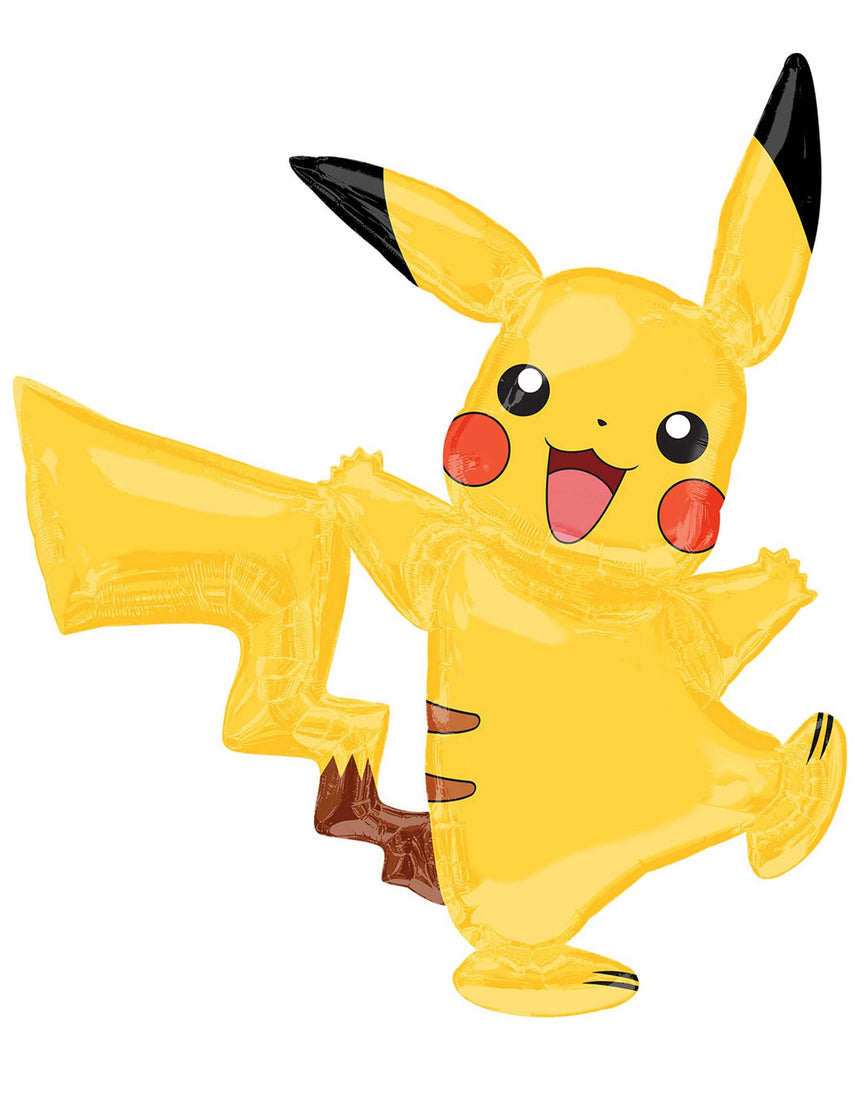 Ballon aluminium géant Pikachu Pokémon 1.32 x 1.44 m