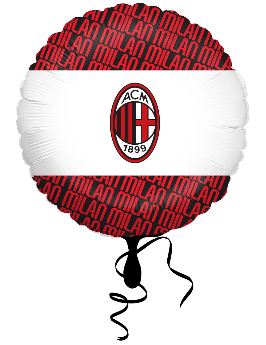 Ballon aluminium rond AC Milan 43 cm