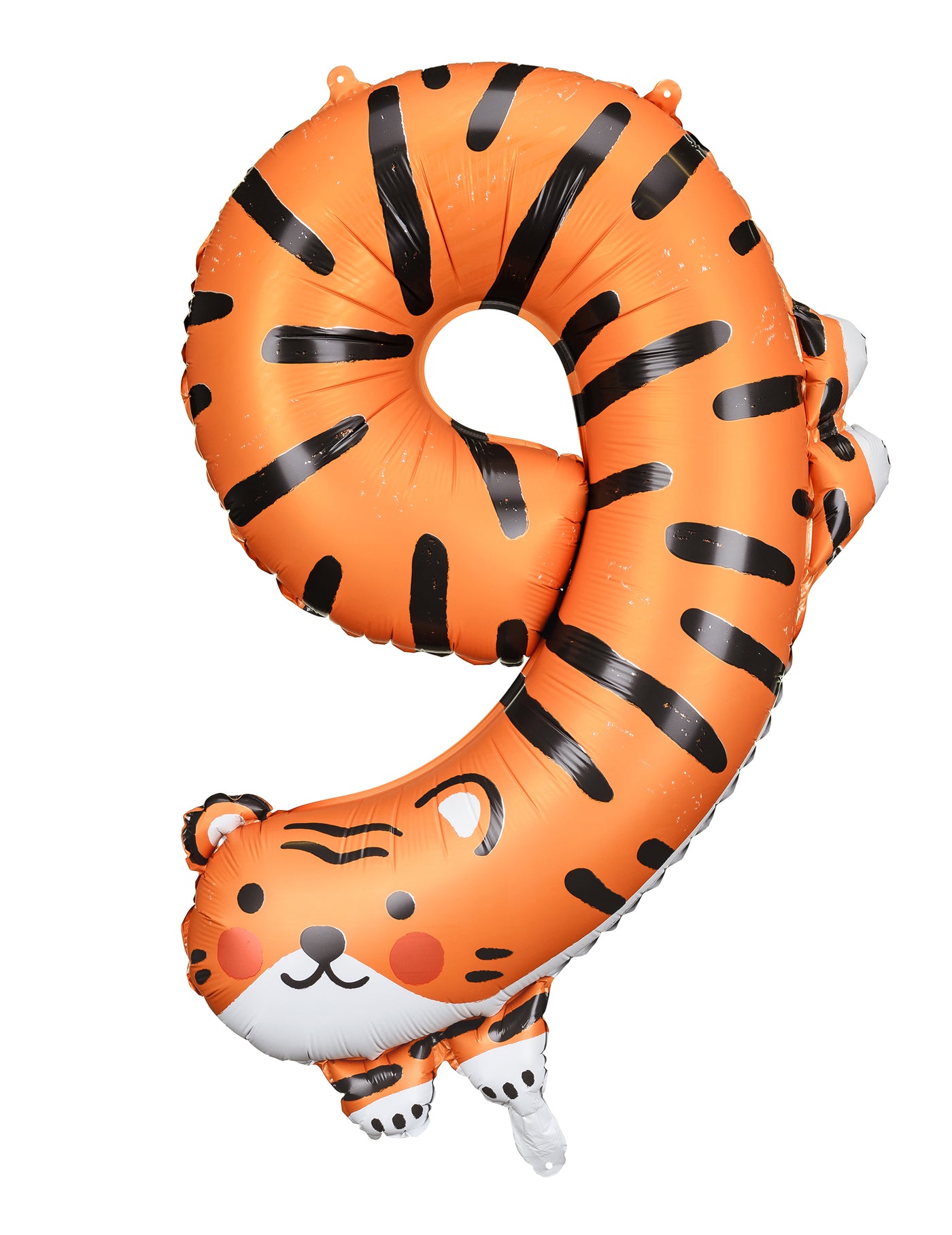Ballon aluminium tigre chiffre 9