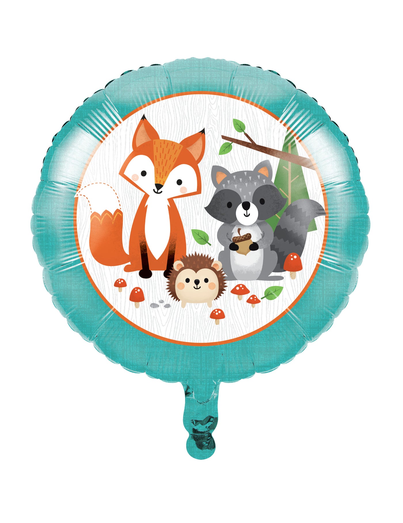 Ballon en aluminium animaux de la forêt 45 cm pour anniversaire