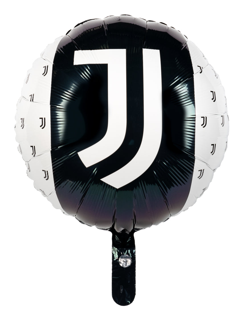 Ballon en aluminium Juventus noir et blanc 43 cm