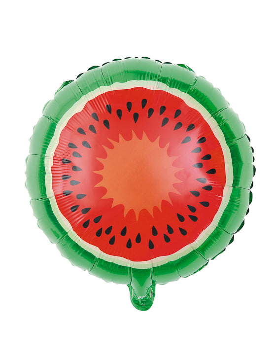 Ballon en aluminium tropicool pastèque 46 cm gonflable hélium