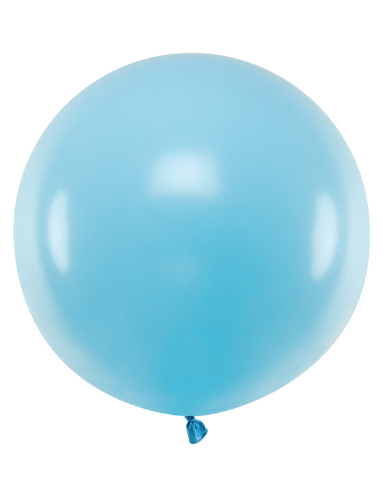 Ballon en latex géant bleu 60 cm